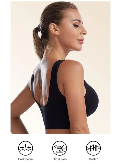 Active Womens Sports Bra Plus Size Seamless Yoga Top 3