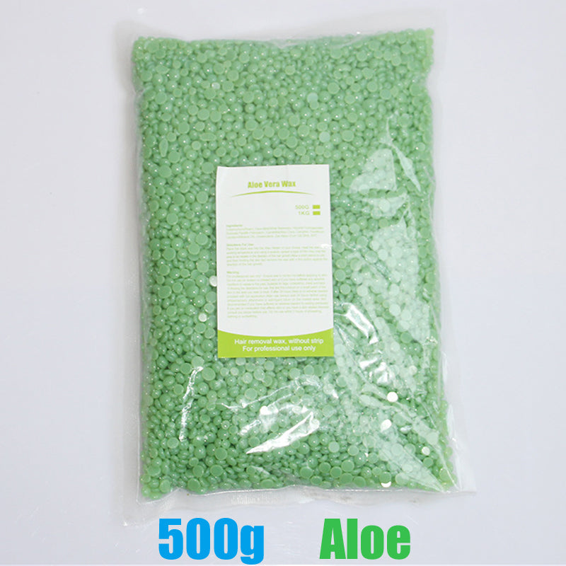 Professional Hard Wax Beans for Hair Removal, 1000g Bulk Bag, All Skin Types, Low Temperature Waxing Beads for Full Body