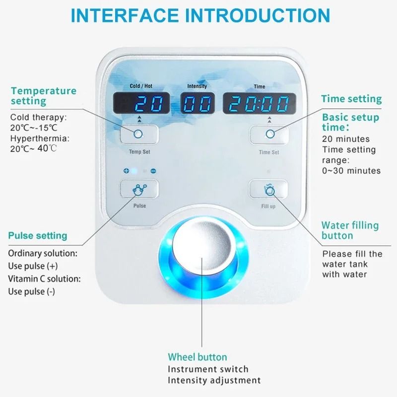 Portable Hot And Cold EMS Facial Beauty Device For Skin Tightening And Anti Puffiness 5
