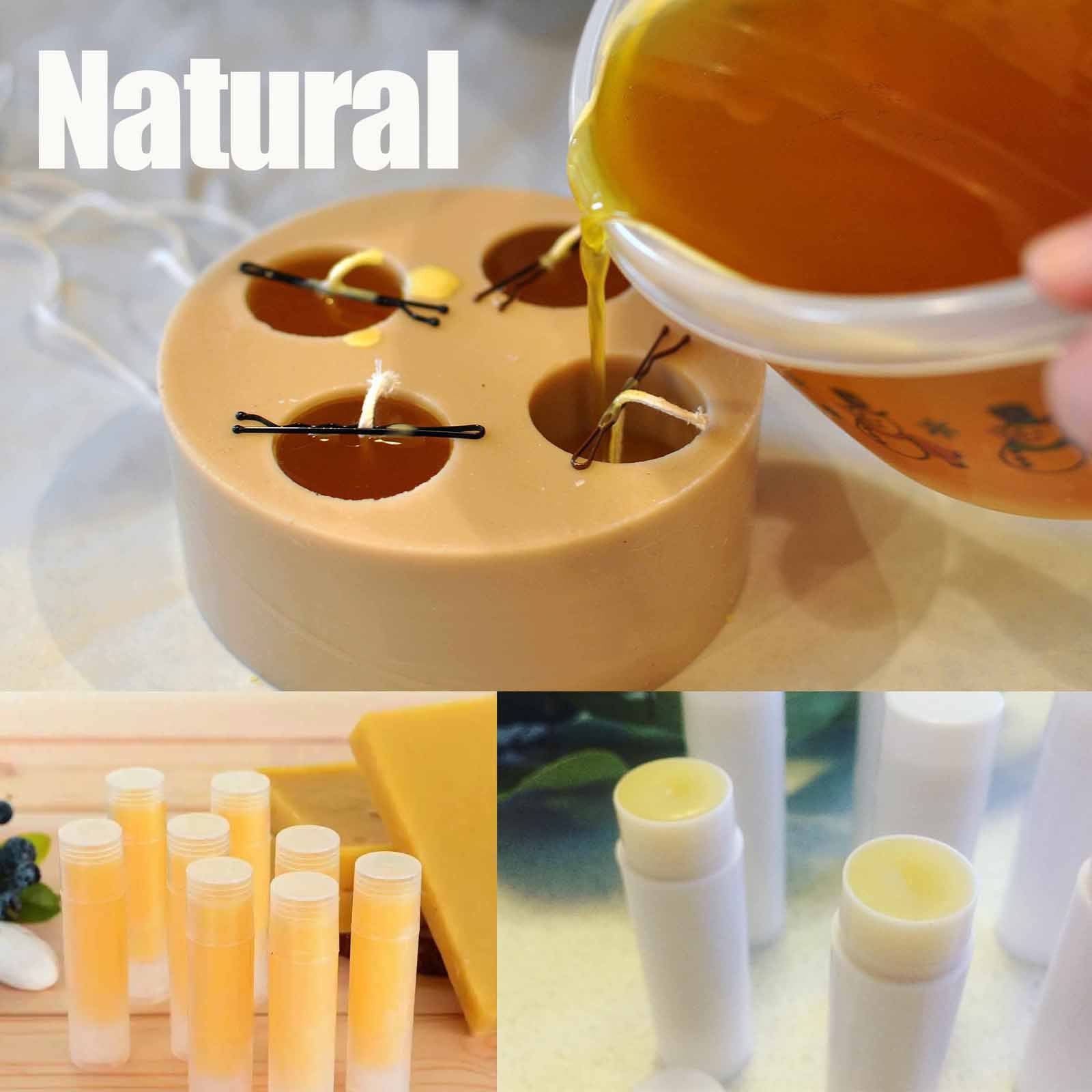 Pure Granular Beeswax, Natural Cosmetic Grade Pellets for DIY Lipstick, Furniture Polish, Wood Finish, Leather Condition