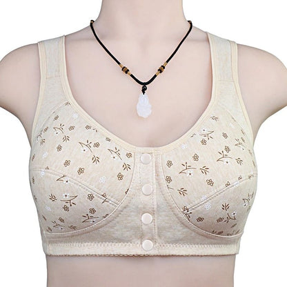 Comfortable Cotton Wireless Front Closure Bra For Women 10