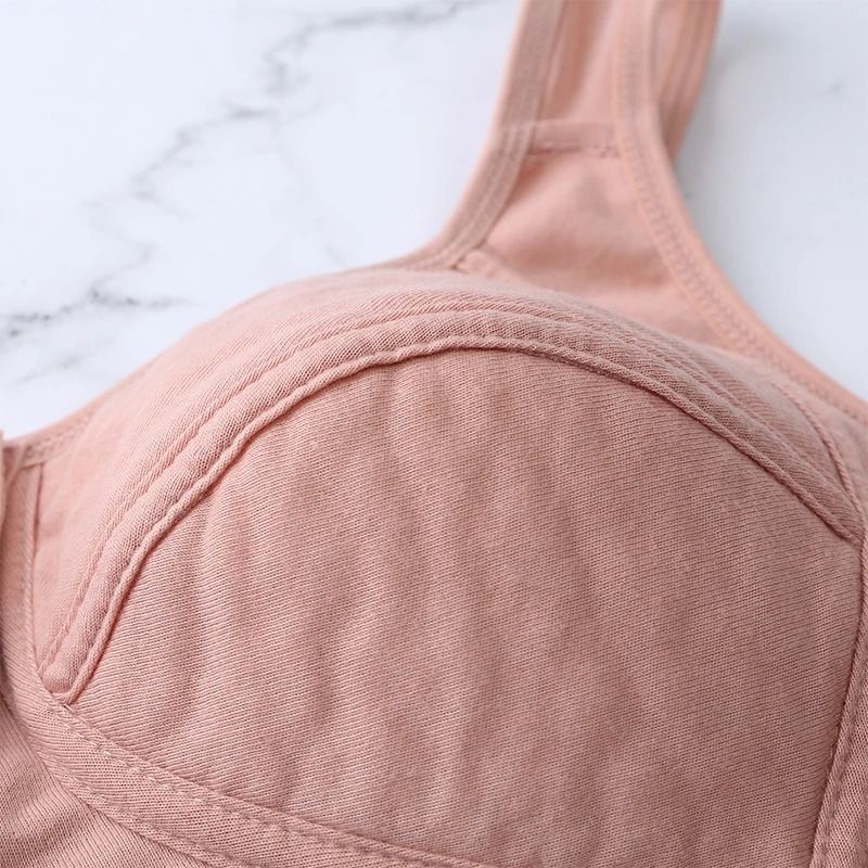 Comfortable Cotton Wireless Front Closure Bra For Women 5