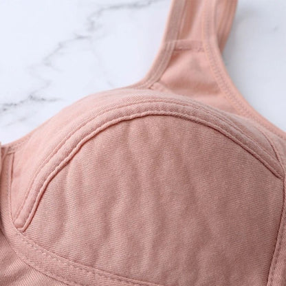 Comfortable Cotton Wireless Front Closure Bra For Women 5