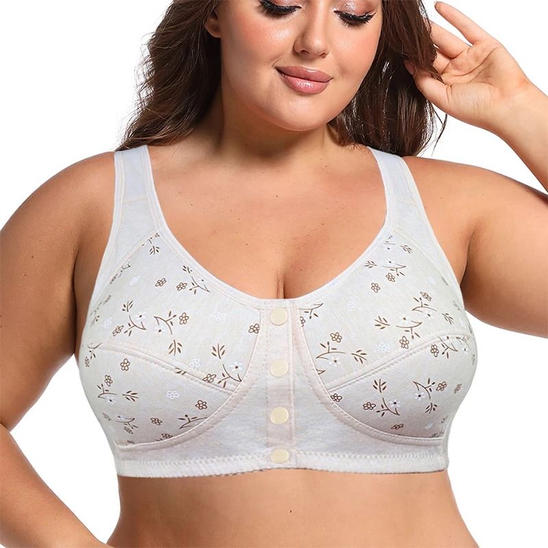 Comfortable Cotton Wireless Front Closure Bra For Women 8