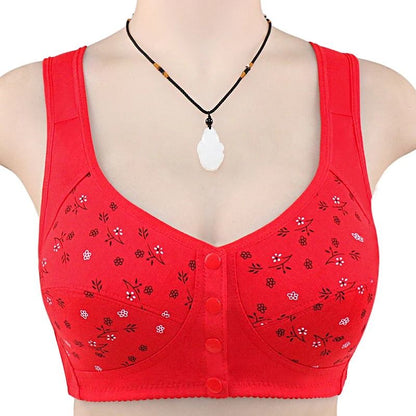 Comfortable Cotton Wireless Front Closure Bra For Women 11