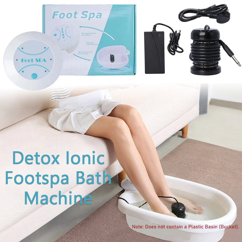 Deep Tissue Clean Foot Bath Spa Massager, Detox Ionic Foot Spa Bath Machines, Vibration Massage Care Arrays Aqua Healthy