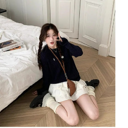 2024 New Style Womens Cable Knit Sweater, Soft And Supple Knitted Top, High End Feel for Autumn Winter