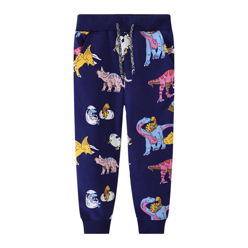 Childrens Sweatpants By Jumping Meters Dinosaurs Print Boys Girls Pants Autumn Spring Baby Trousers 8