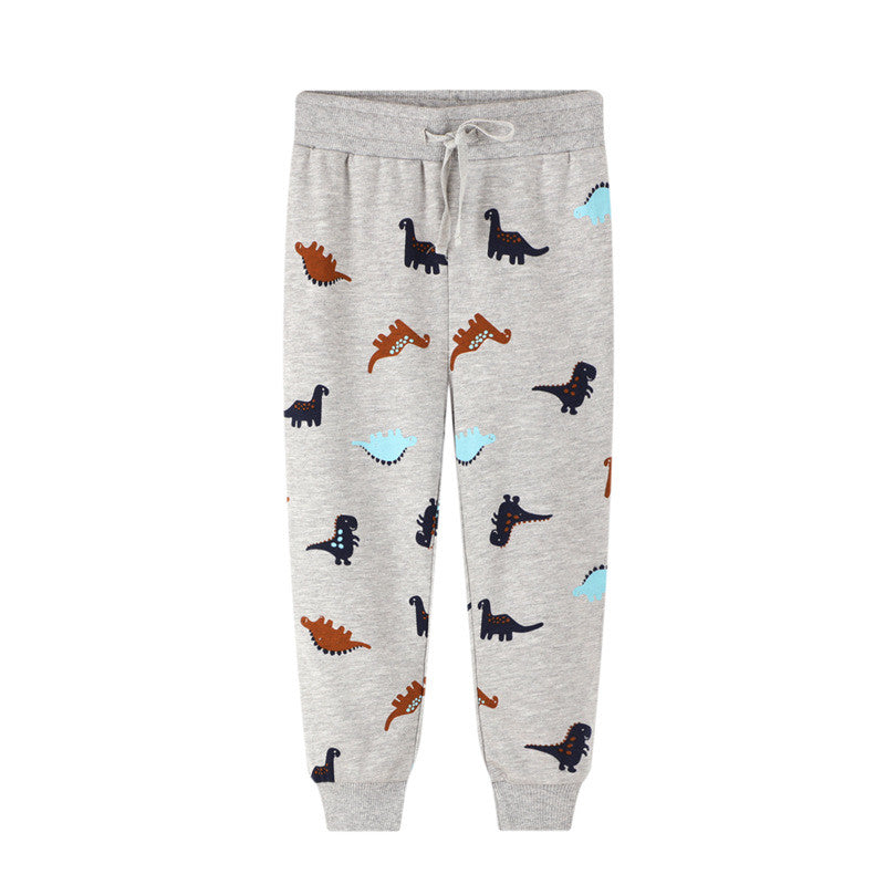 Childrens Sweatpants By Jumping Meters Dinosaurs Print Boys Girls Pants Autumn Spring Baby Trousers 10