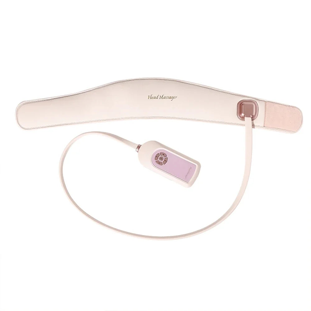 6-Zone Head Massage Device, Electric Head Massager with Heat, Air Pressure Eye Massager, Hot Compress, Music Therapy