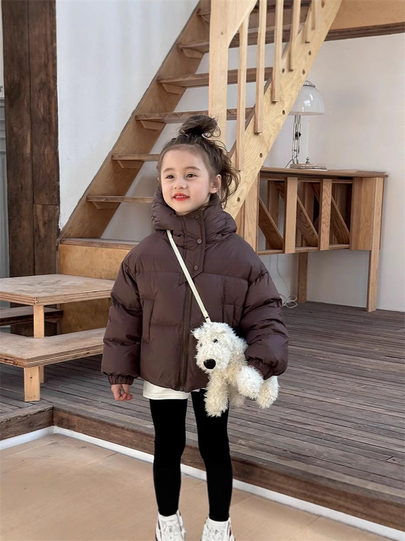 Baby Hooded Outerwear Winter Kids Warm Down Coats Autumn CottonPadded Jackets For Boys Girls Childr 4