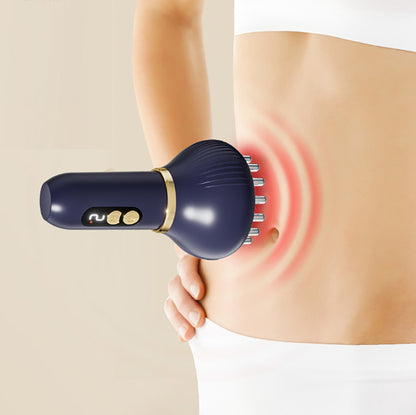 Meridian Massage Brush USB Charging, 9-Speed Heating, Vibration Mode, Massaging Neck, Shoulders, Waist