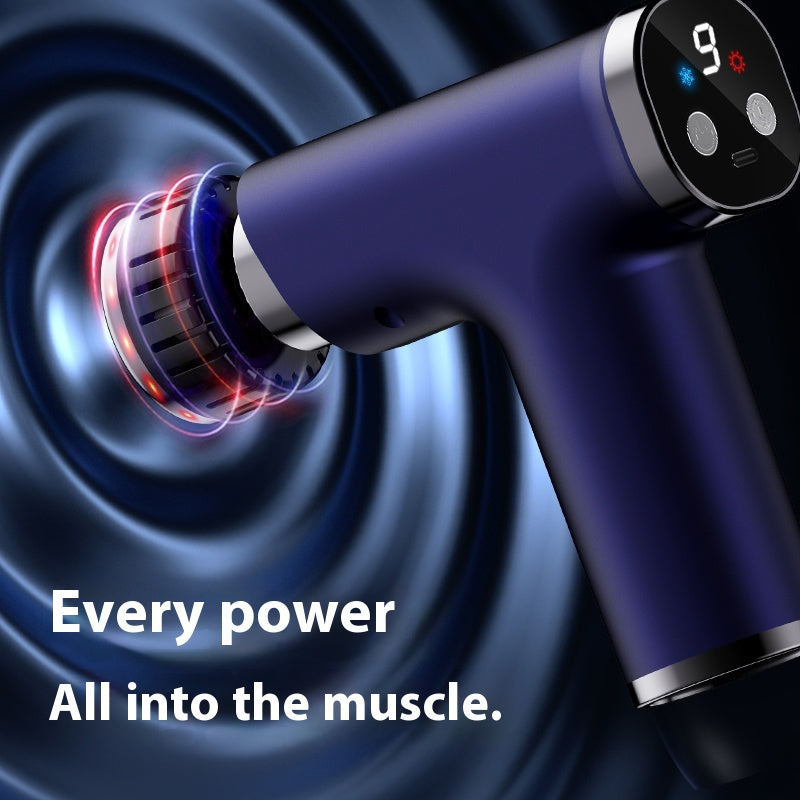 Multifunctional Fascia Gun, New Electric Massage Gun, Heat Cold, Small Quiet Handheld Massager, Portable Home