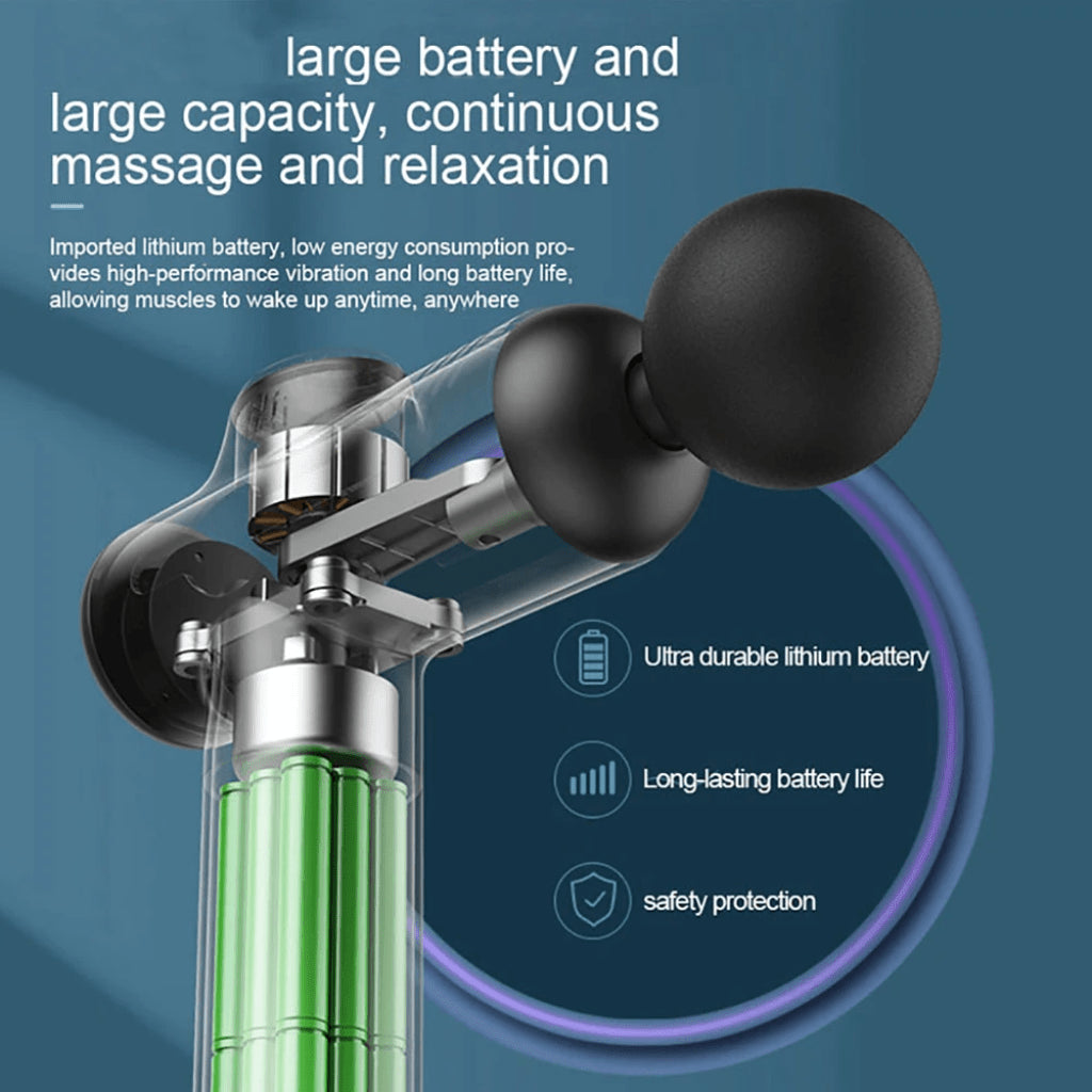 Neck Massager Body Massage Gun Deep Muscle Relax Electric Fitness Equipment Noise Reduction Male Fe 2