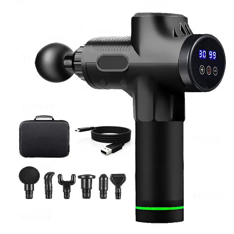 Neck Massager Body Massage Gun Deep Muscle Relax Electric Fitness Equipment Noise Reduction Male Fe 7