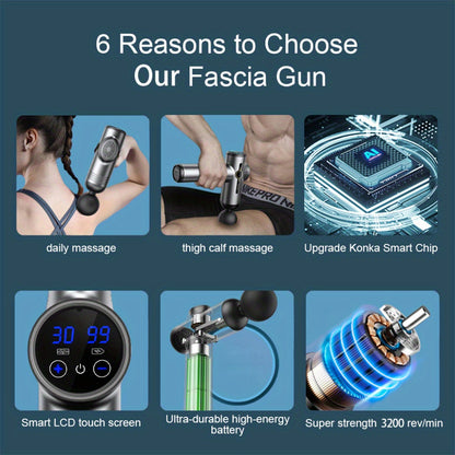 Neck Massager Body Massage Gun Deep Muscle Relax Electric Fitness Equipment Noise Reduction Male Fe 3