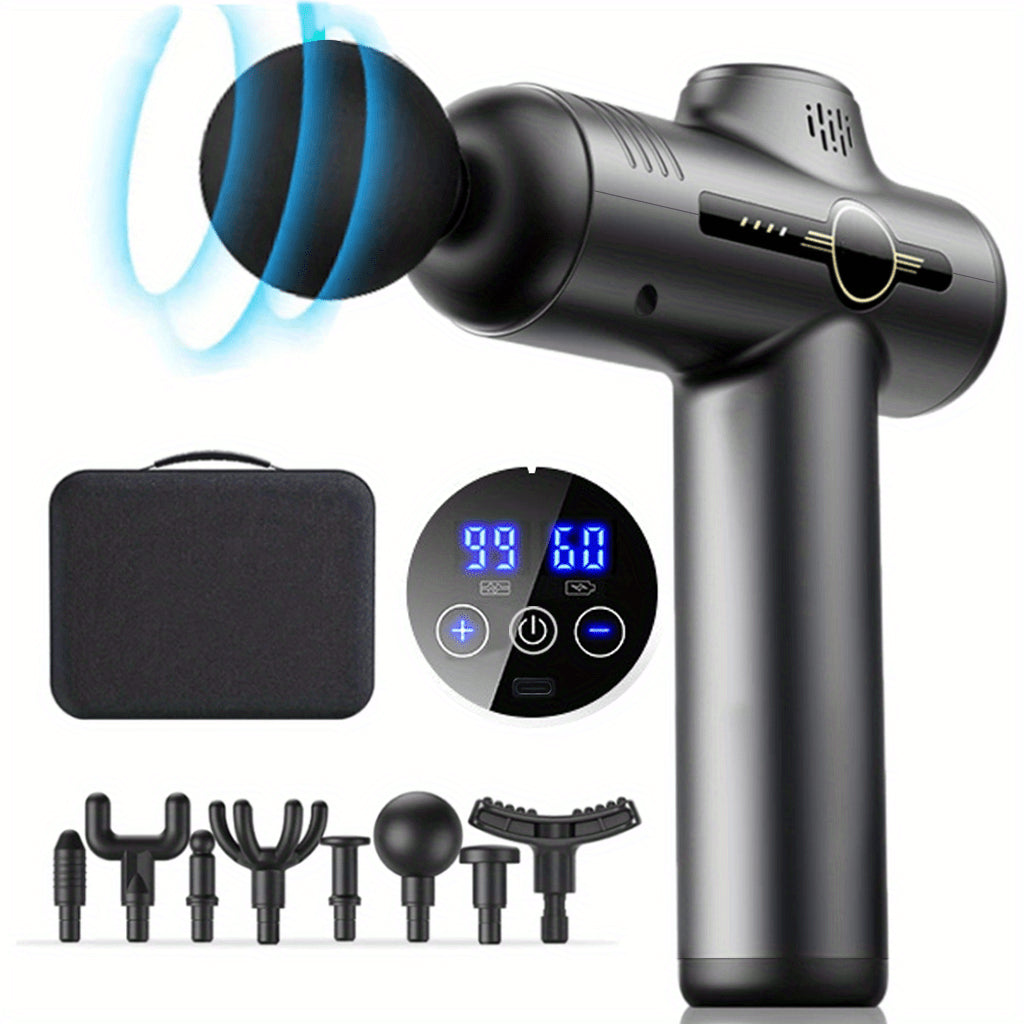 Neck Massager Body Massage Gun Deep Muscle Relax Electric Fitness Equipment Noise Reduction Male Fe 8