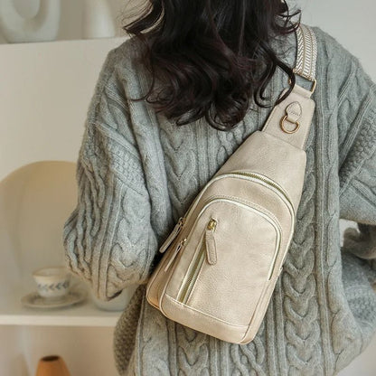 Large Capacity PU Chest Bag For Women Single Shoulder Crossbody 6