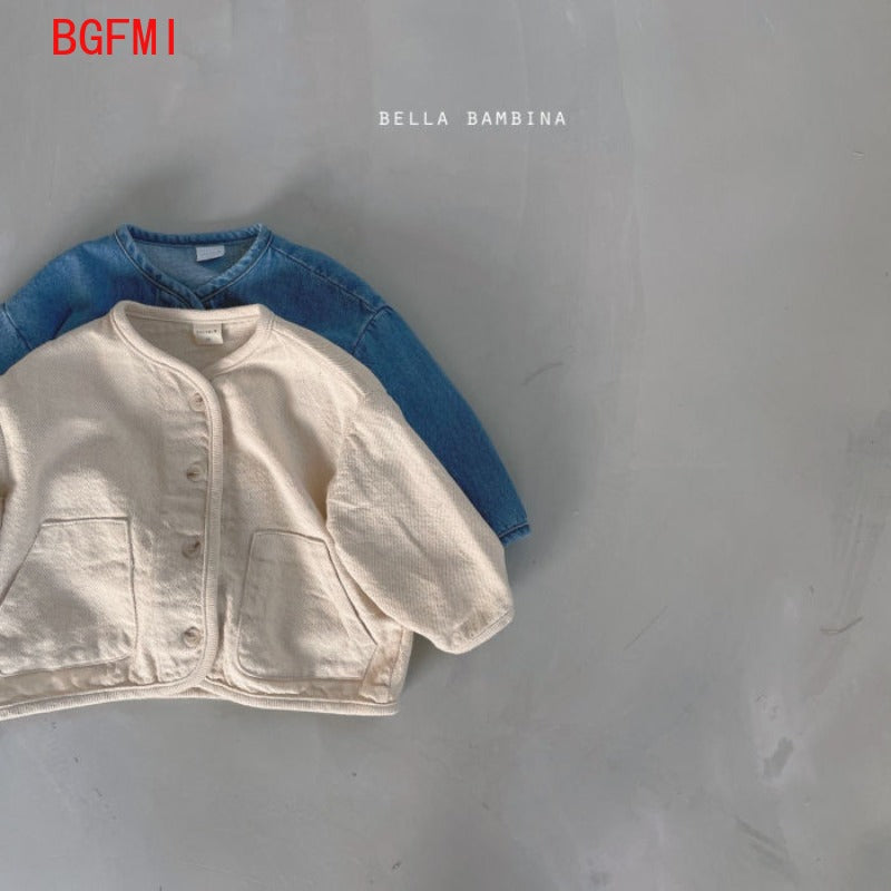 Baby Boy Girl Korean Fashion Cotton Denim Jacket Toddler Jean Coat Casual Outwear For Kids Lightwei 3