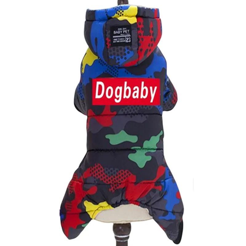 Waterproof Winter Dog Jumpsuit With Hood 9