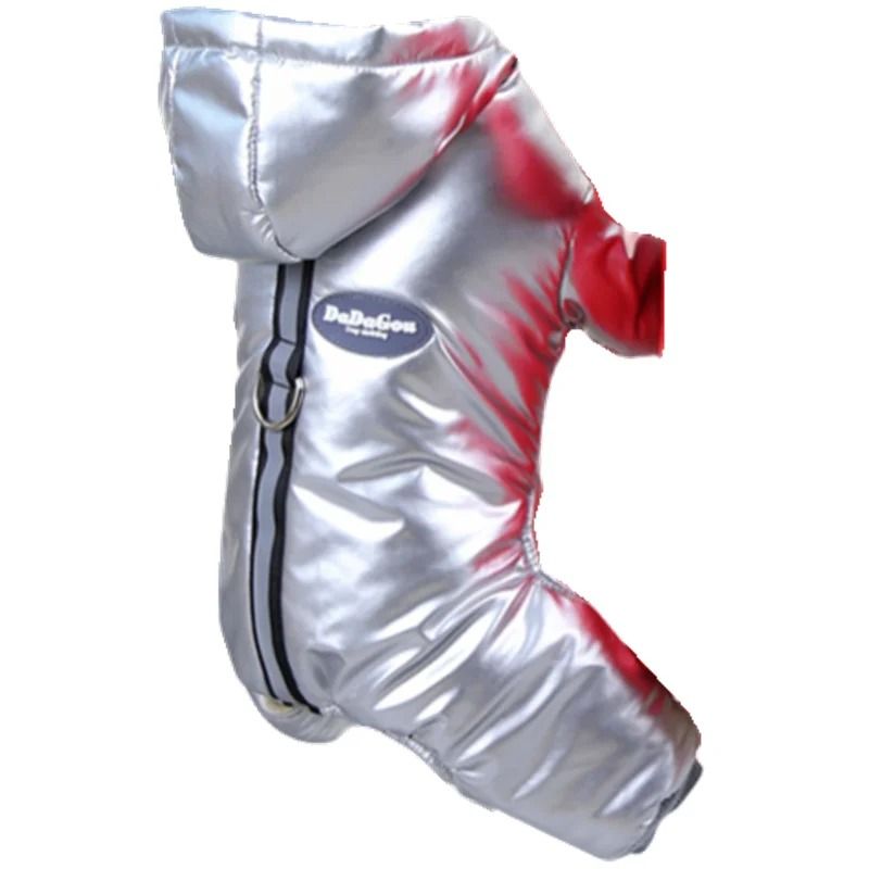 Waterproof Winter Dog Jumpsuit With Hood 17