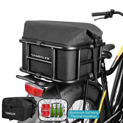E Bike Cargo Rack Bag and Rear Basket Set