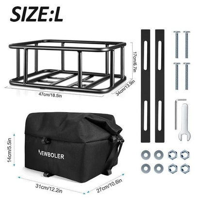 E Bike Cargo Rack Bag And Rear Basket Set 11