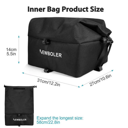 E Bike Cargo Rack Bag And Rear Basket Set 4