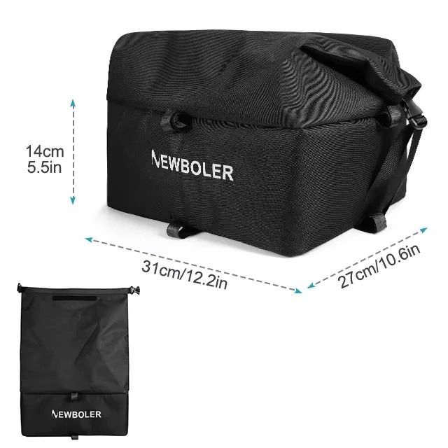 E Bike Cargo Rack Bag And Rear Basket Set 6