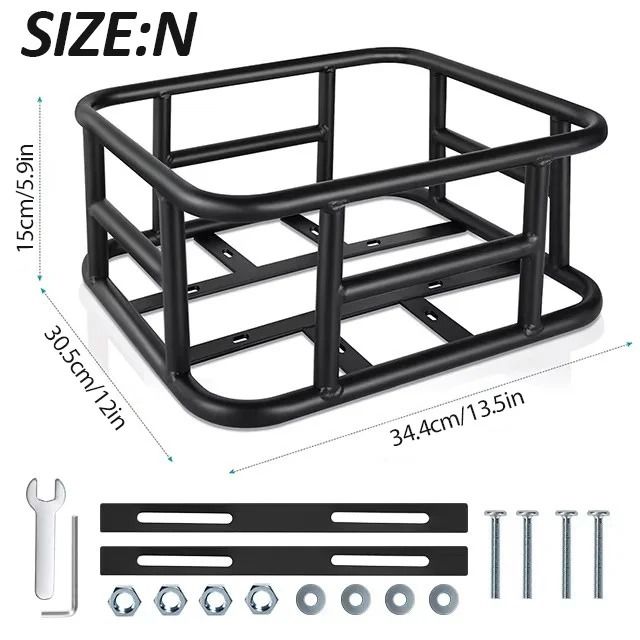E Bike Cargo Rack Bag And Rear Basket Set 7