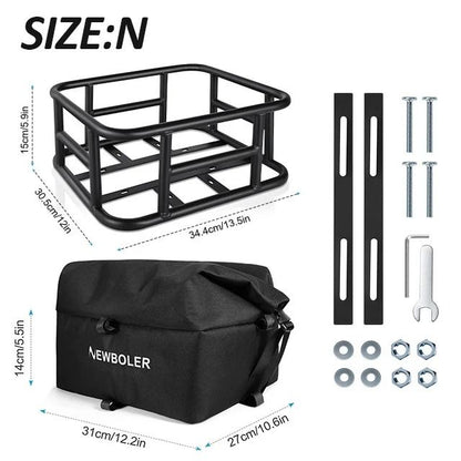 E Bike Cargo Rack Bag And Rear Basket Set 8