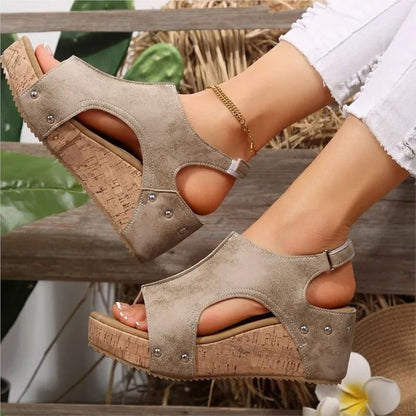 Elegant Summer Wedge Slide Sandals for Women