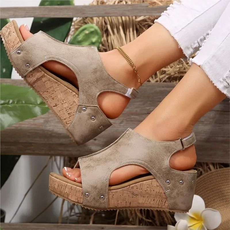 Elegant Summer Wedge Slide Sandals For Women 9