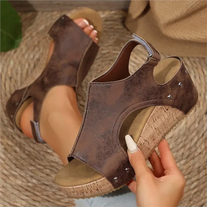 Elegant Summer Wedge Slide Sandals For Women 11