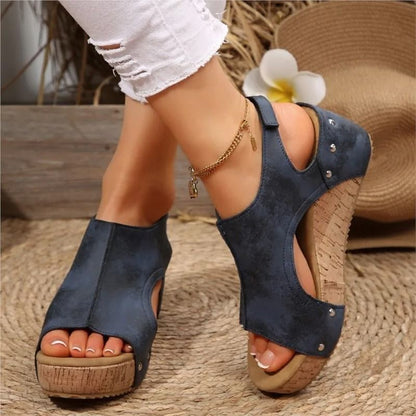 Elegant Summer Wedge Slide Sandals For Women 3