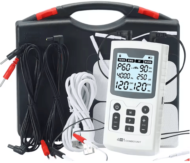 4 In 1 Electric Muscle Stimulator Physiotherapy Device With EMS TENS And Pulse Therapy 4