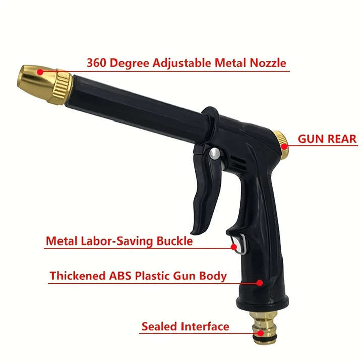 Expandable Magic Garden Hose With High Pressure Spray Gun For Car Wash And Outdoor Watering 6