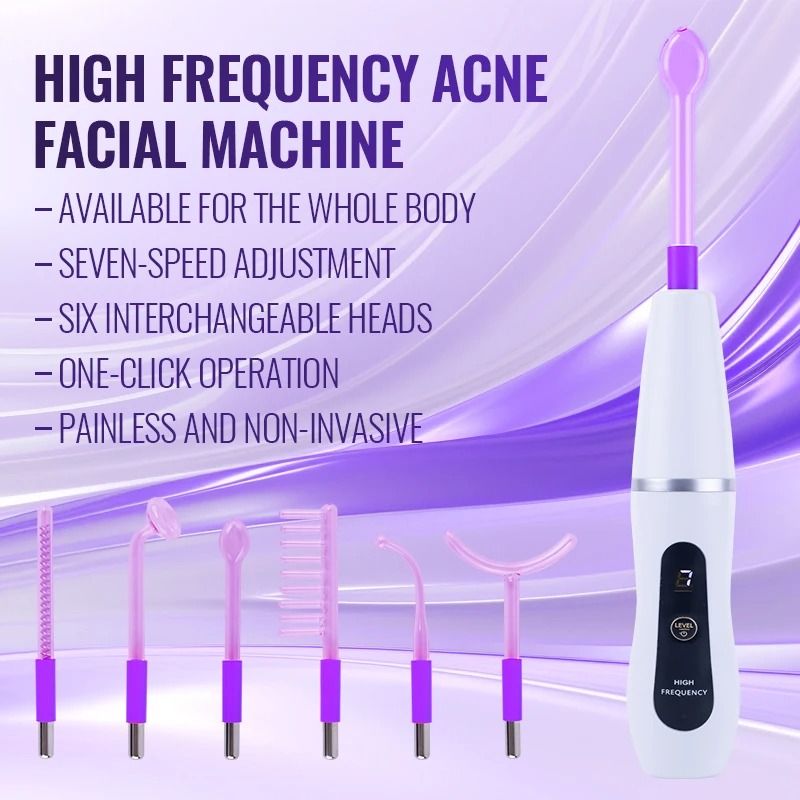 Dual Mode High Frequency Wand For Skin Care And Acne Treatment 3