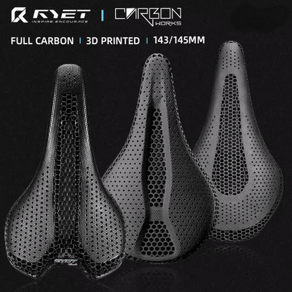 Ultra Full Carbon 3D Printed Bike Saddle Lightweight Cycling Seat