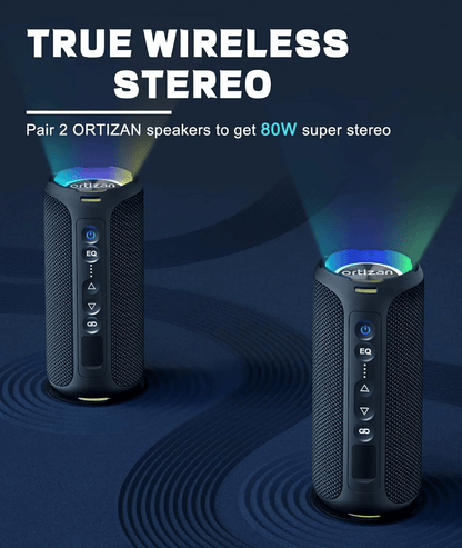 Ortizan X8 Pro Portable Bluetooth Speaker With 40W Stereo Sound And Waterproof Design 2