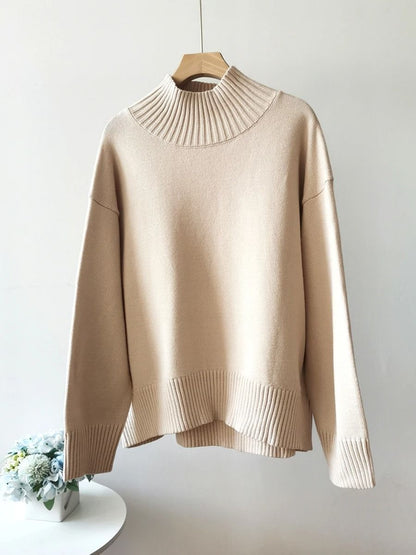 Womens Oversized Turtleneck Winter Sweater 10