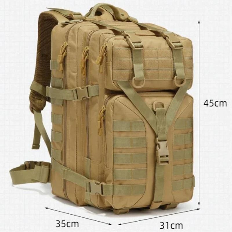 Mens Tactical Backpack 50L Outdoor Hiking Camping Bag 1