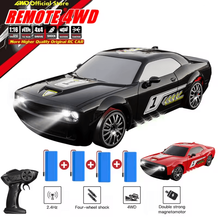4WD Super Drift RC Car with Remote Control Racing Truck Design