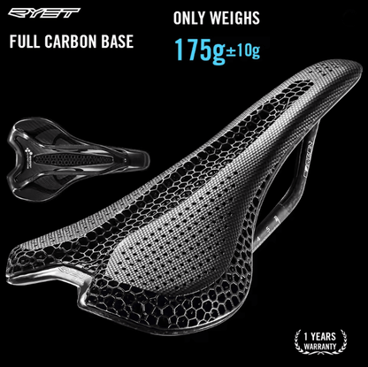 Carbon 3D Printed Bike Saddle Ultralight Cycling Seat for Road and MTB