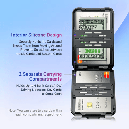 Magnetic Wallet Card Holder With RFID Blocking For IPhone 1