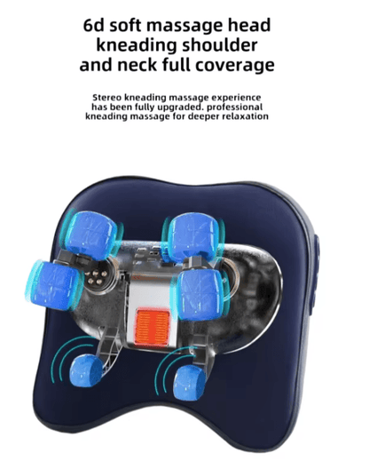 Wireless Shiatsu Massage Pillow With Heat For Neck Back And Shoulders 1