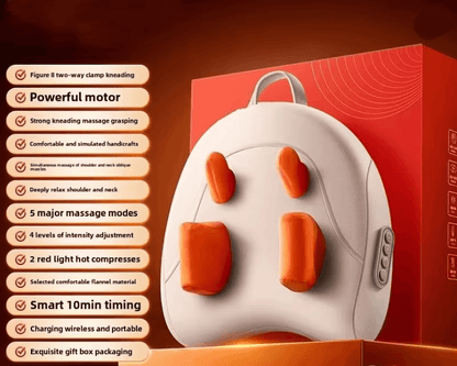 Wireless Shiatsu Massage Pillow With Heat For Neck Back And Shoulders 5