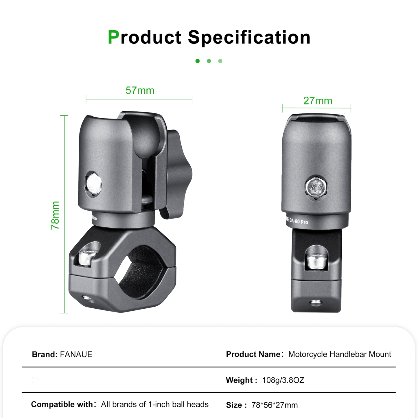 Motorcycle Phone Holder Extension Mount With Anti Theft Design 3