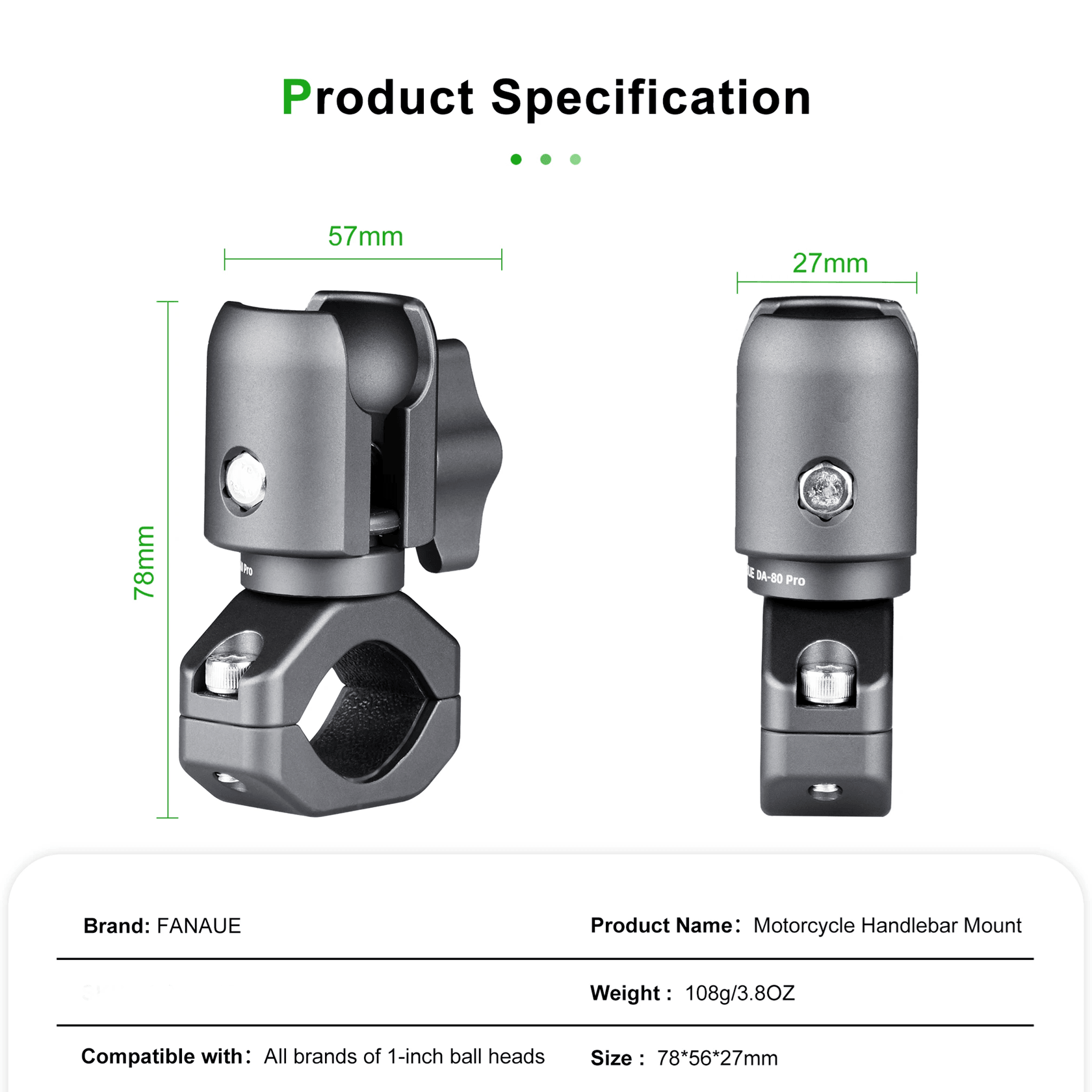 Motorcycle Phone Holder Extension Mount With Anti Theft Design 3