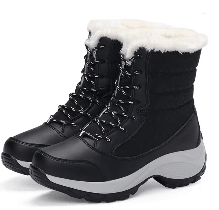 Womens Waterproof Winter Snow Boots With Fur Lining 4